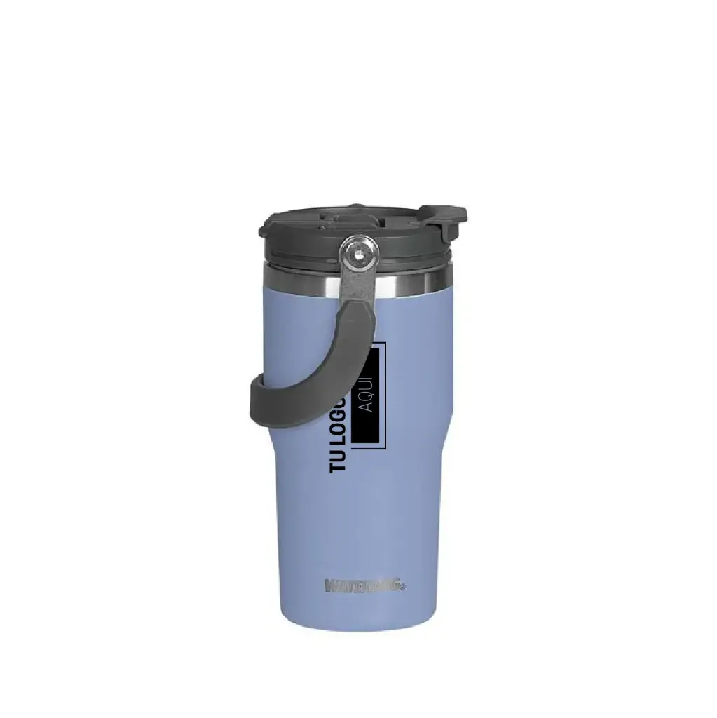 Vaso Térmico de Acero con Manija Rebatible - 600 cc - Waterdog