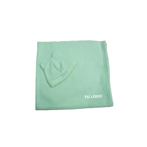 Manta polar con gorro